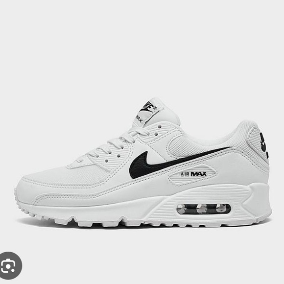 Nike Shoes - Womens Black and White Nike Air Max 90s
